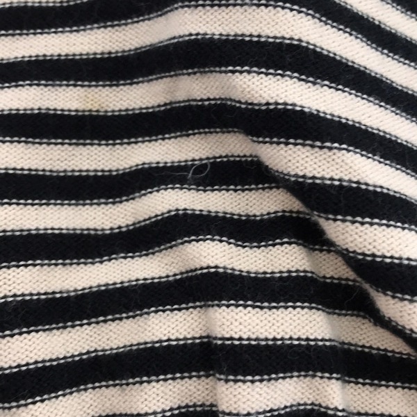 ソニアリキエル SONIARYKIEL ノースリーブカットソー サイズ42 L - ベージュ×黒 レディース Vネック/ボーダー トップス
