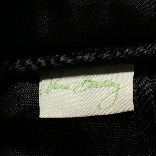 ベラブラッドリー Vera Bradley ハンドバッグ - コットン 白×黒×グレー キルティング/花柄 バッグ