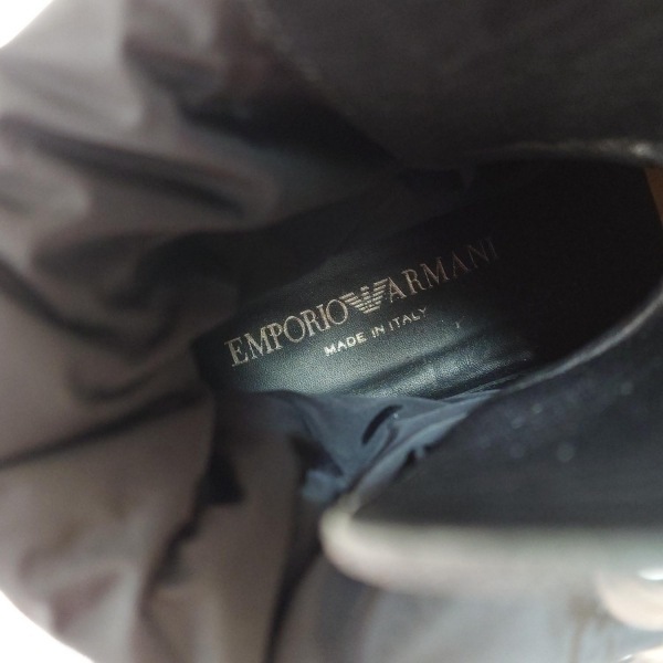 エンポリオアルマーニ EMPORIOARMANI ショートブーツ 43 - レザー 黒 メンズ 靴