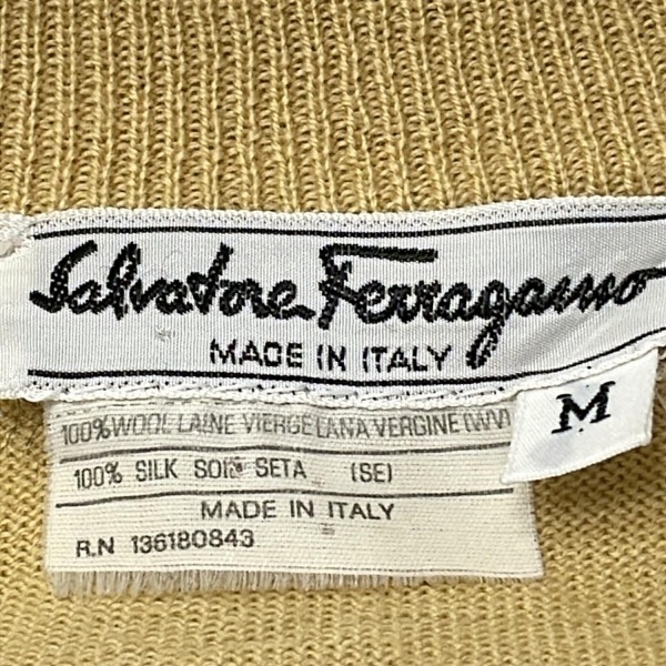  Salvatore Ferragamo FERRAGAMO/SalvatoreFerragamo кардиган размер M - светло-коричневый × orange × Pink Lady -s tops 