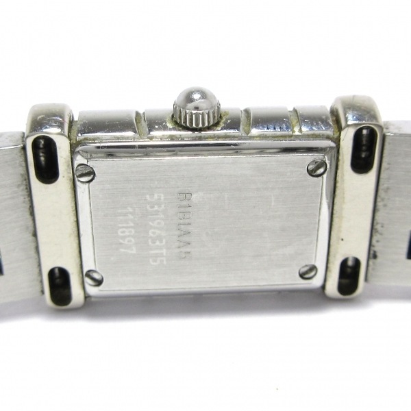 VanCleef & Arpels(VCA/ヴァンクリ) 腕時計 ファサード 531963T5 レディース SS/4Pダイヤインデックス/14Pダイヤベゼル 黒