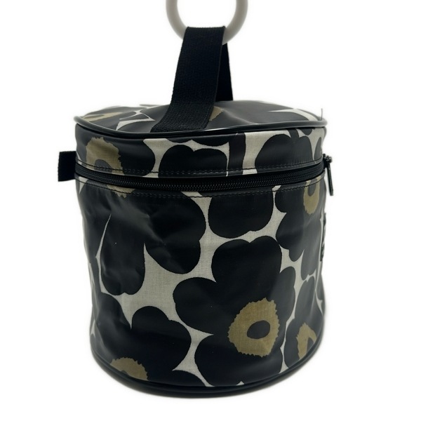 マリメッコ marimekko ハンドバッグ - 黒×白×マルチ ウニッコ バッグ