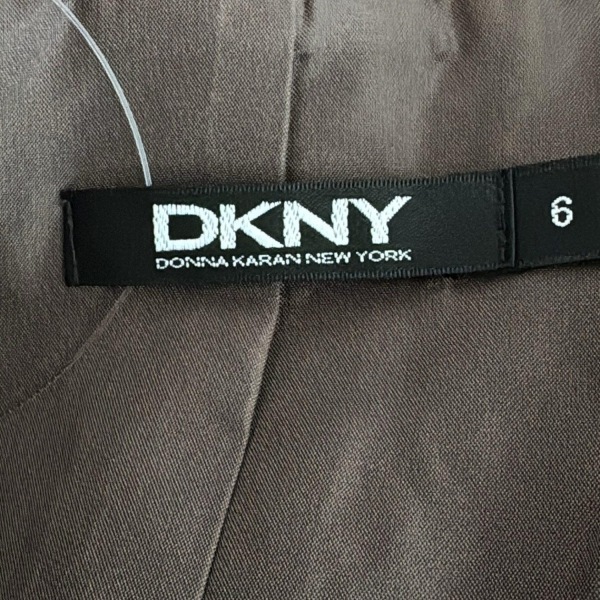 ダナキャラン DKNY サイズ6 M - ダークブラウン レディース 長袖/秋 美品 ジャケット