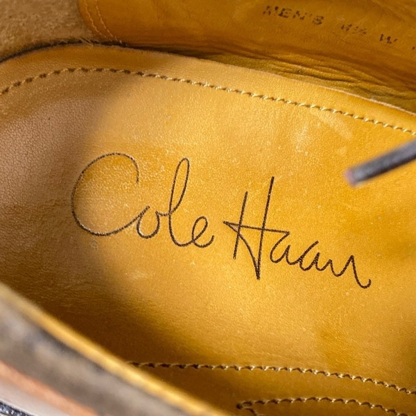 コールハーン COLE HAAN シューズ 6 1/2W - レザー ブラウン メンズ アウトソール張?zhí)鏈g 靴