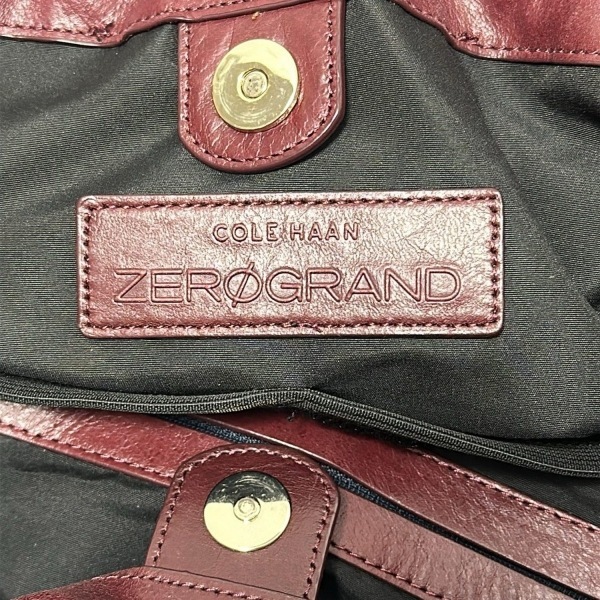 コールハーン COLE HAAN ショルダーバッグ レザー ボルドー ZEROGRAND/巾著型 バッグ