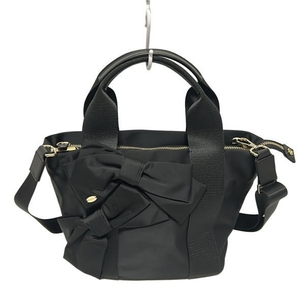 トッカ TOCCA ハンドバッグ - 黒 リボン 美品 バッグ