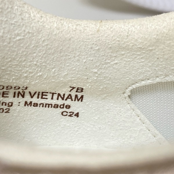 コールハーン COLE HAAN スニーカー 7B - レザー ピンクゴールド×白 レディース インソール取外し可 美品 靴