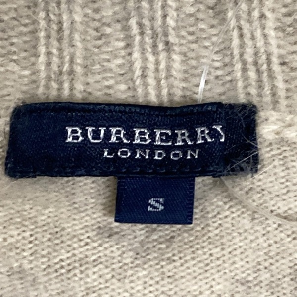 バーバリーロンドン Burberry LONDON 長袖セーター/ニット サイズS - アイボリー×黒×レッド レディース タートルネック トップス