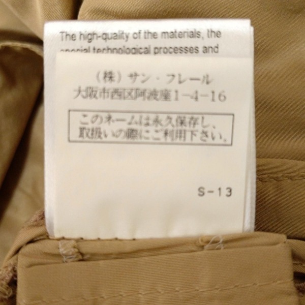 エルマノシェルビーノ ERMANNO SCERVINO サイズ42 L - ベージュ レディース 長袖/フラワー(花)/刺繍/レース/秋 美品 コート