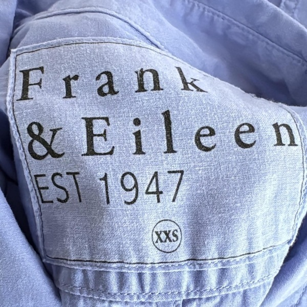 フランク&アイリーン Frank&Eileen 長袖シャツ サイズXXS XS - ブルーグレー メンズ トップス
