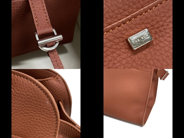  The low THE ROW большая сумка W1190 L133 soft Margaux 10 rose дерево Япония ограничение цвет прекрасный товар сумка 