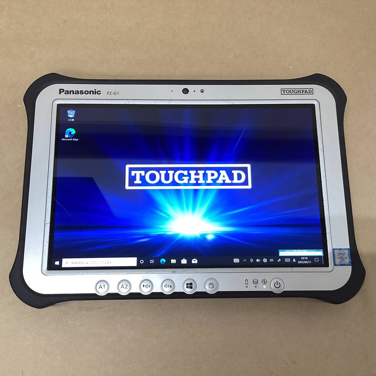 【2505062662-5】 PANASONIC タブレット TOUGHPAD FZ-G1W3000VJ CI5(7300U)-2.6GHZ 4GB 128GB 10.1in WIN10P 無(wú)線 BLT カメラ スタイラス