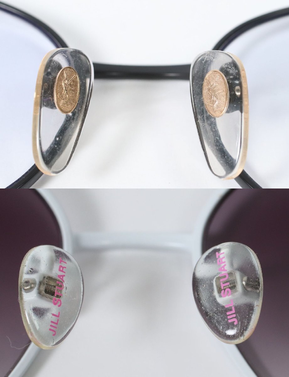 【3點】カルティエ/ジルスチュアート/イヴサンローラン サングラス 度入り メガネ 眼鏡 アイウェア ケース付き まとめ売り 6982-AM