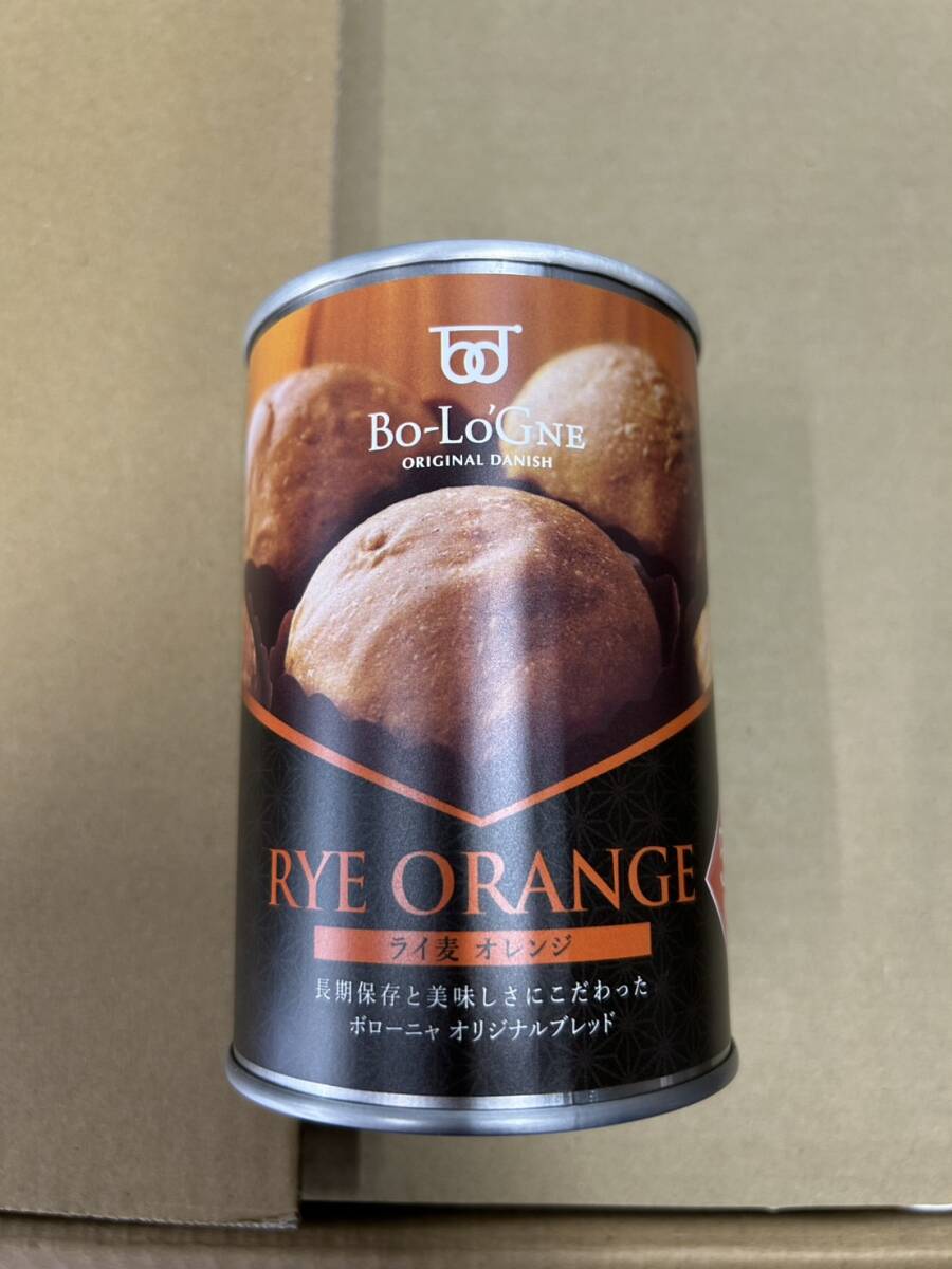 備蓄deボローニャ　（ライ麥オレンジ）　24缶セット　通常１５５５２円　ボローニャ　ブリオッシュパン　非常食　キャンプ　アウトドア