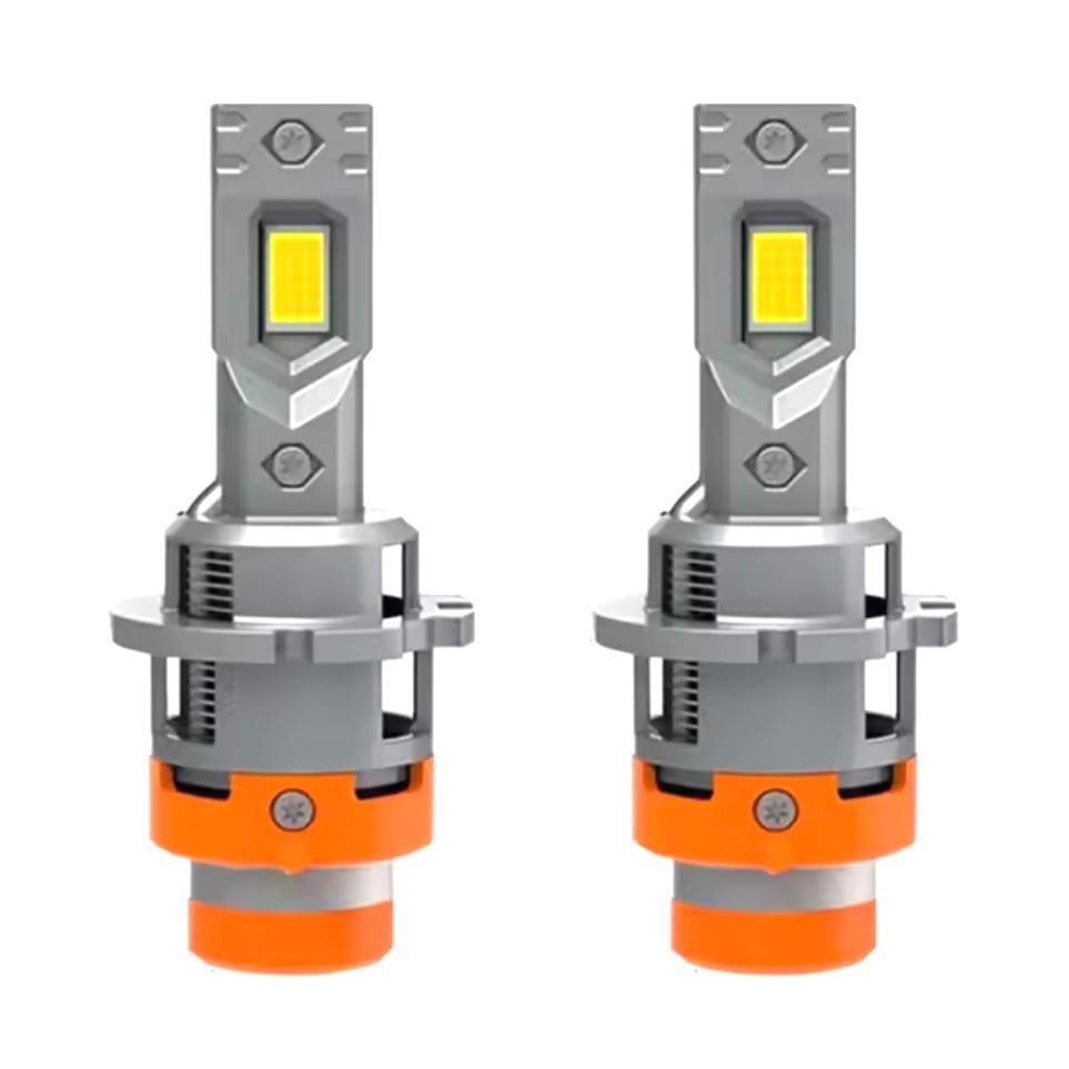 LEDヘッドライト D2S D2R 6000K 28000lm 2個 HID→LED化 一体型 キャンセラー内蔵 管理F5の画像1