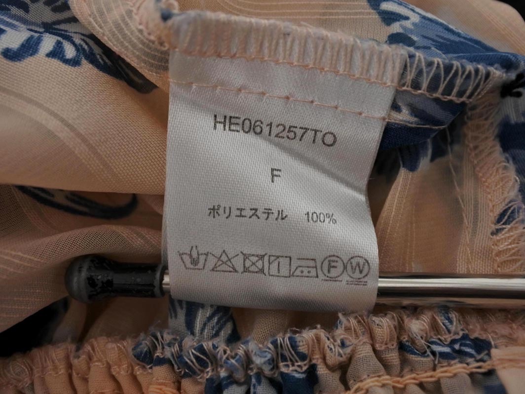 ネコポスOK Heather ヘザー 花柄 ブラウス シャツ sizeF/ピンク ■◆ ☆ fea2 レディース