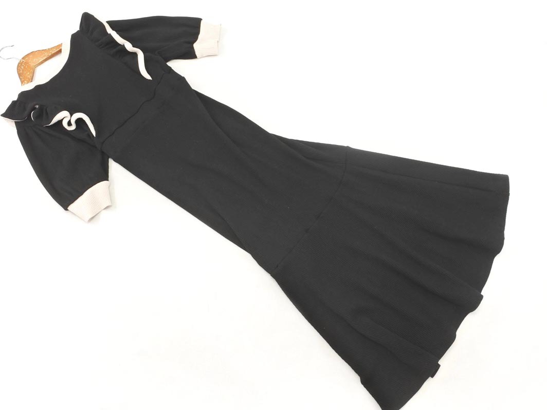 GRL グレイル フリル マーメイド ワンピース sizeL/黒 ■◆ ☆ fea1 レディース