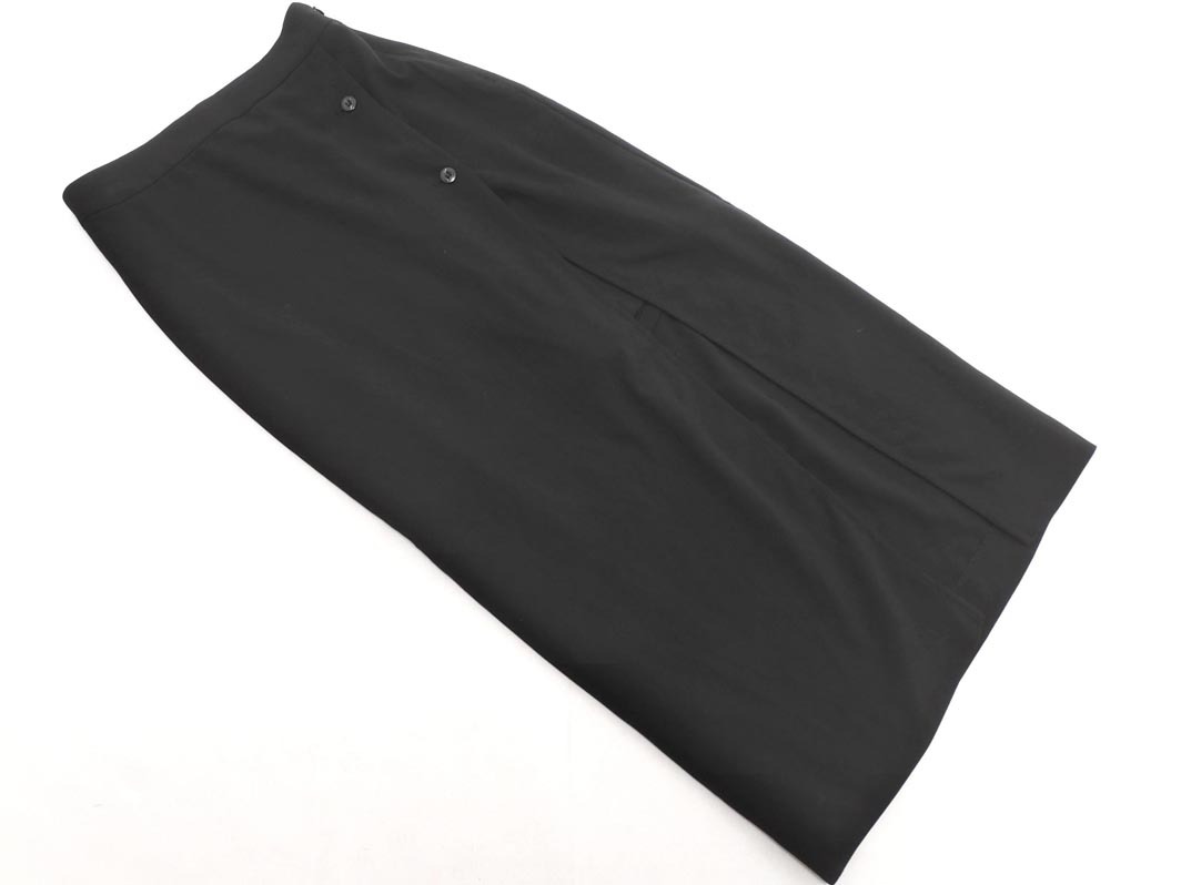 Heather ヘザー ラップ ロング スカート sizeS/黒 ■■ ☆ fea2 レディース