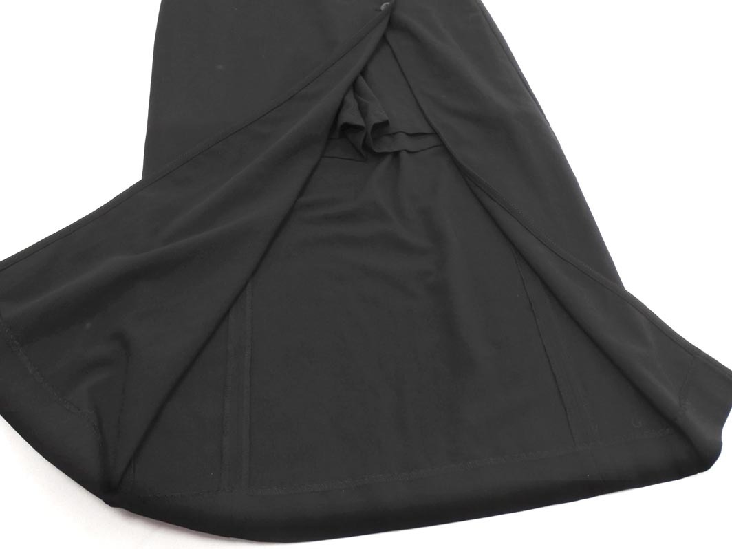 Heather ヘザー ラップ ロング スカート sizeS/黒 ■■ ☆ fea2 レディース
