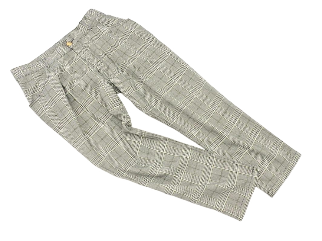 LOWRYS FARM ローリーズファーム グレンチェック テーパード パンツ sizeL/グレー ■■ ☆ fea1 レディース