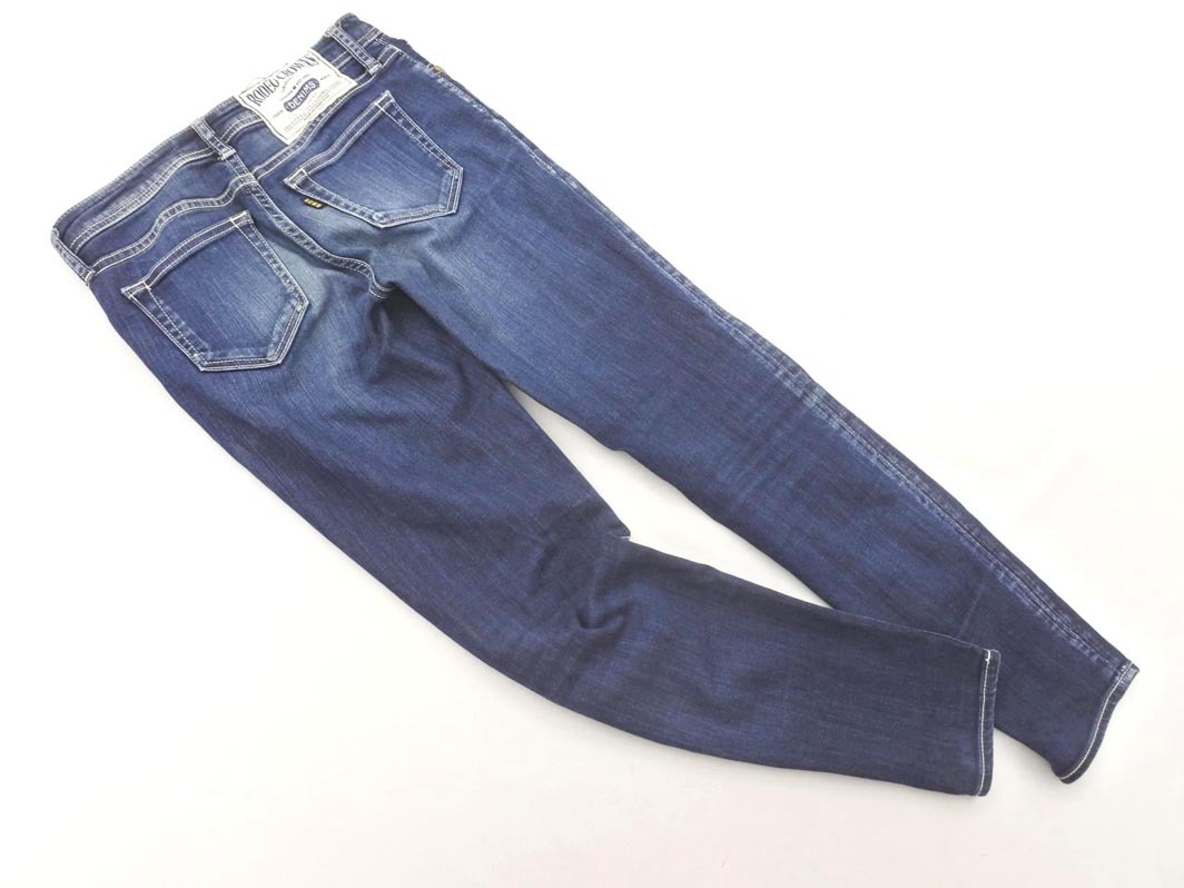 RODEO CROWNS ロデオクラウンズ USED加工 スキニー デニムパンツ size25/紺 ■■ ☆ fea1 レディース