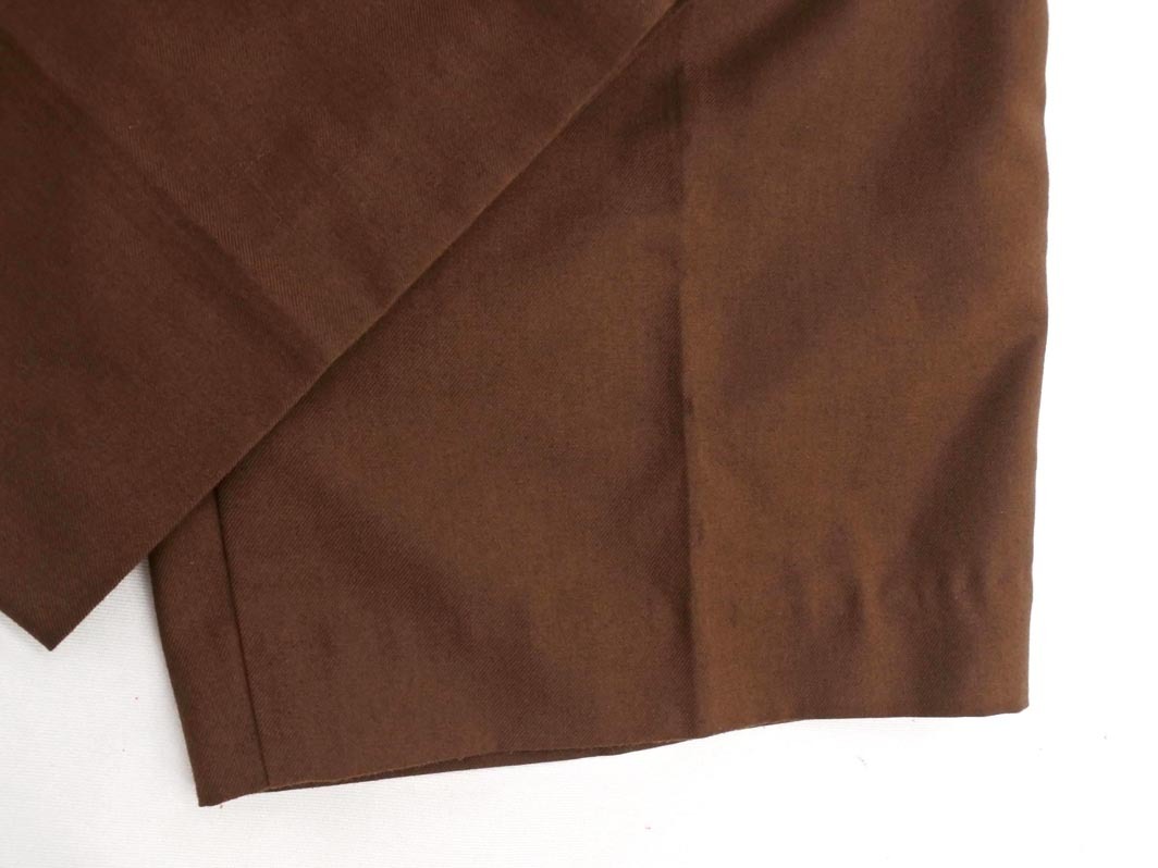 NATURAL BEAUTY BASIC ナチュラルビューティーベーシック タック テーパード パンツ sizeM/茶 ■■ ☆ fea1 レディース