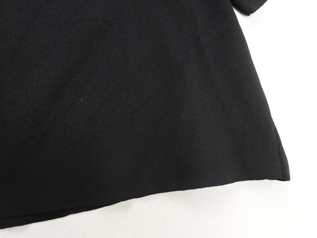 OPAQUE オペーク ボリュームスリーブ サマー ニット セーター sizeM/黒 ■◆ ☆ fea2 レディース