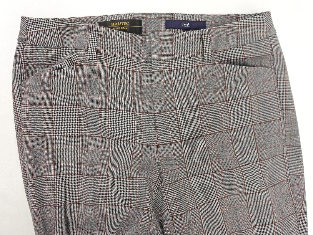 la.f... ラエフ ロートレアモン グレンチェック トラウザー パンツ size1S/グレー ■■ ☆ fea2 レディース