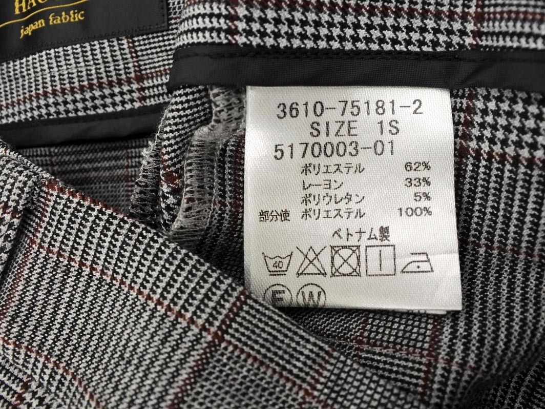 la.f... ラエフ ロートレアモン グレンチェック トラウザー パンツ size1S/グレー ■■ ☆ fea2 レディース