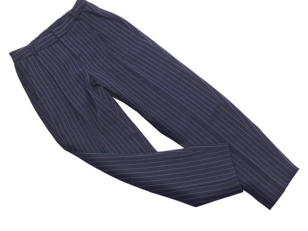 la.f... ラエフ ロートレアモン ストライプ テーパード パンツ size1S/紺 ■■ ☆ fea2 レディース_画像1