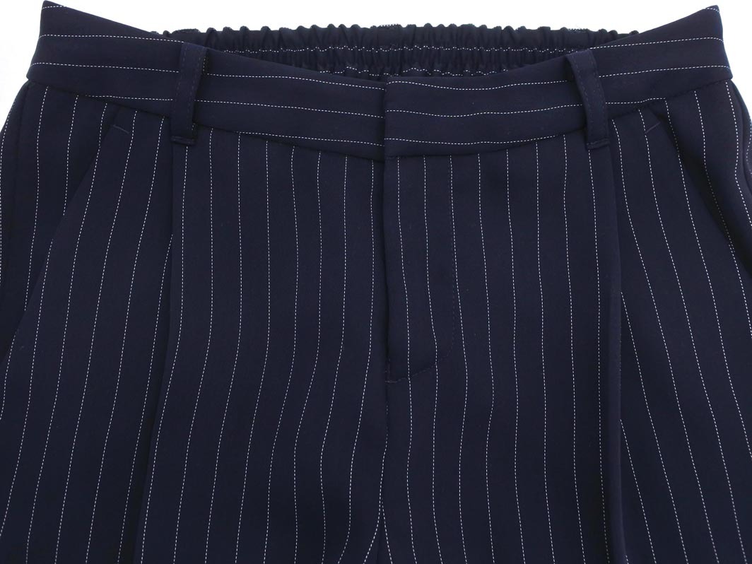 la.f... ラエフ ロートレアモン ストライプ テーパード パンツ size1S/紺 ■■ ☆ fea2 レディース_画像2