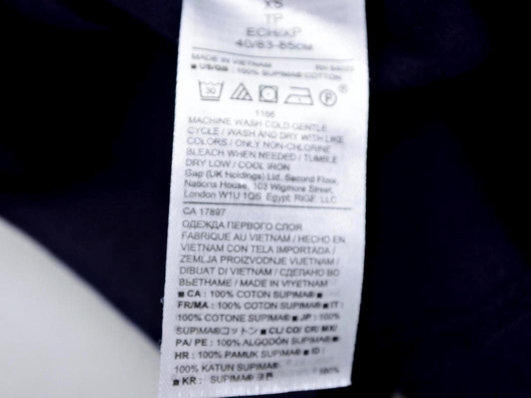 BANANA REPUBLIC バナナリパブリック 半袖 カットソー sizeXS/紺 ■◆ ☆ fea1 レディース_画像5