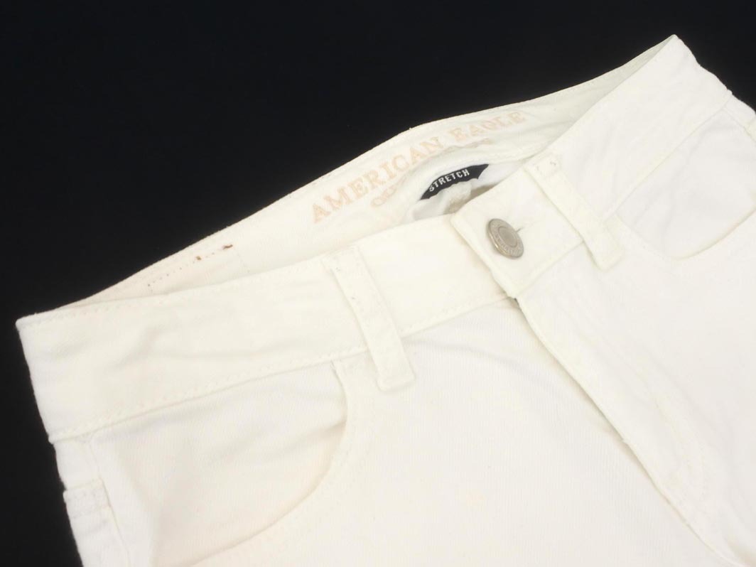 AMERICAN EAGLE アメリカンイーグル ストレッチ デニムパンツ size2/白 ■■ ☆ fea7 レディース