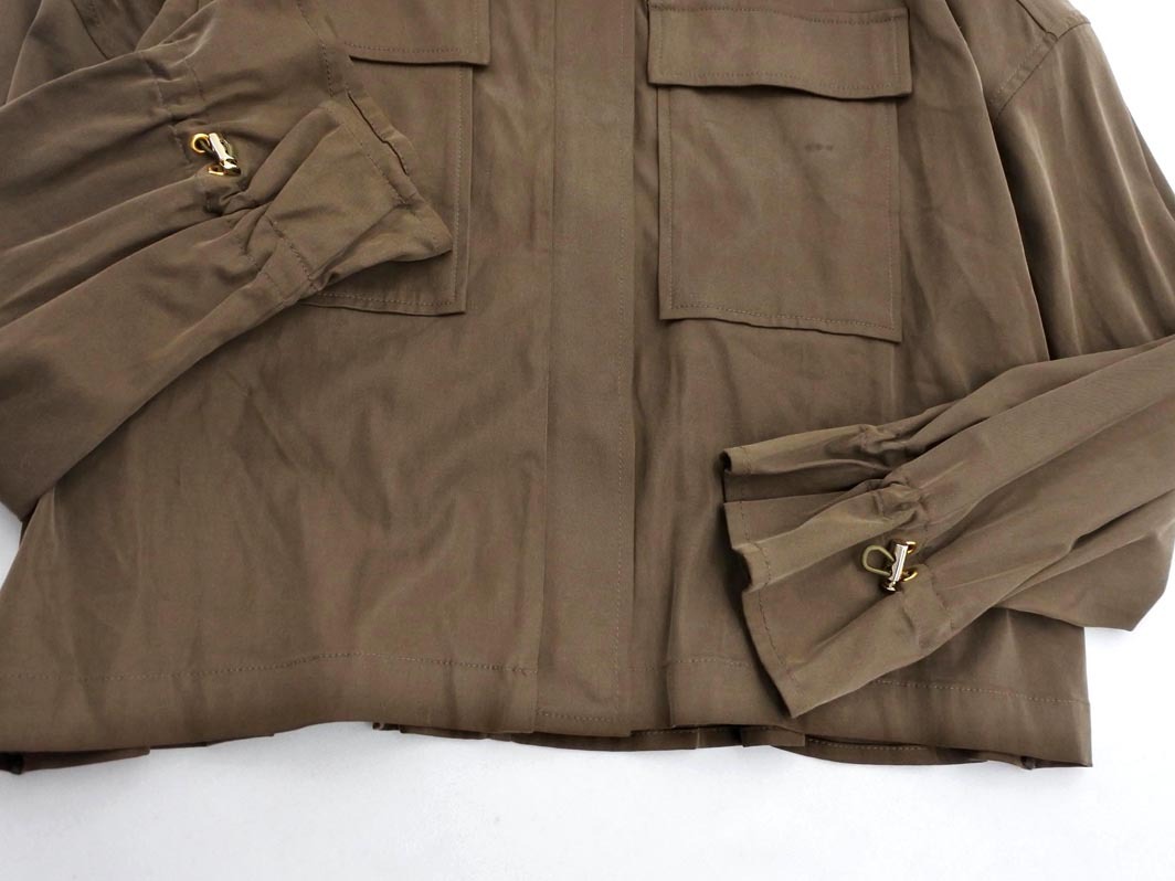 Diagram ダイアグラム GRACE CONTINENTAL グレースコンチネンタル ノーカラー ジャケット size36/茶 ■◇ ☆ fea8 レディース