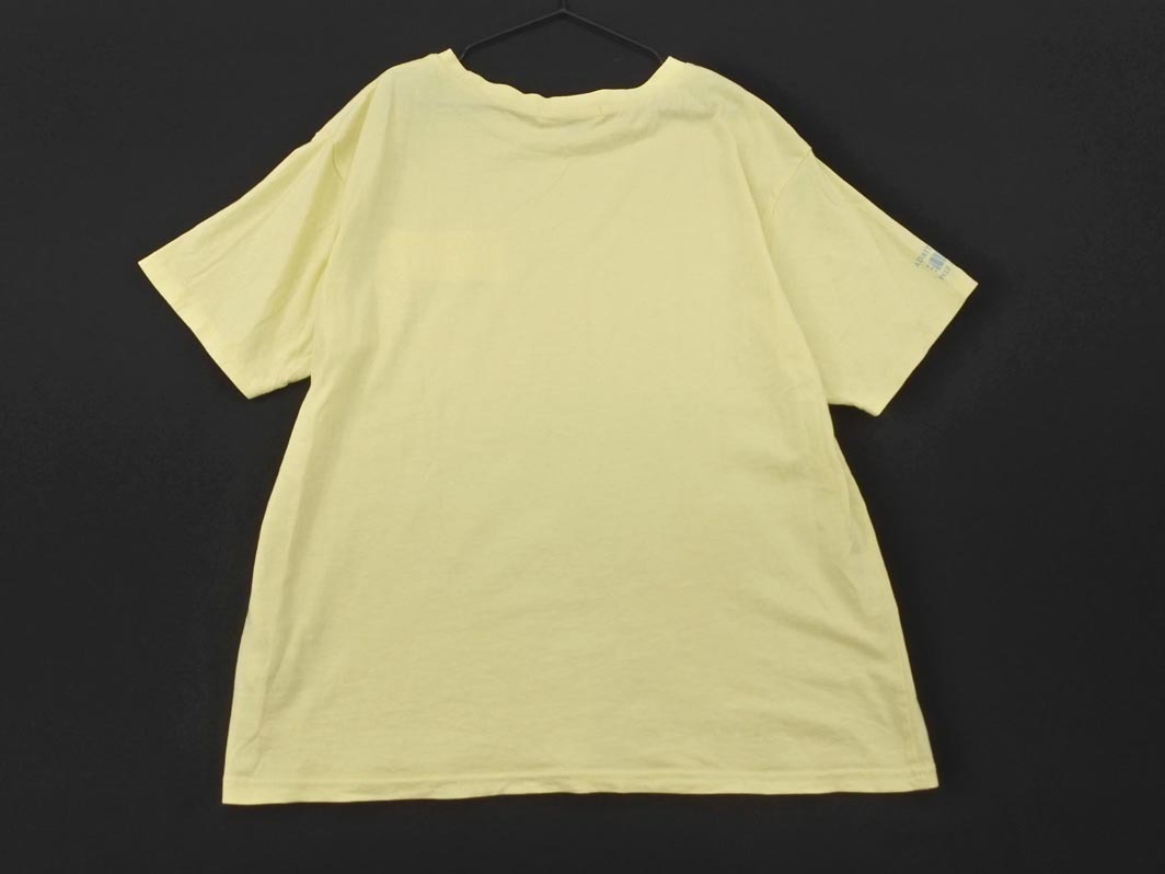 ネコポスOK PINK-latte ピンクラテ プリント Tシャツ sizeL(160cm)/黄 ■◆ ☆ fea8_画像6