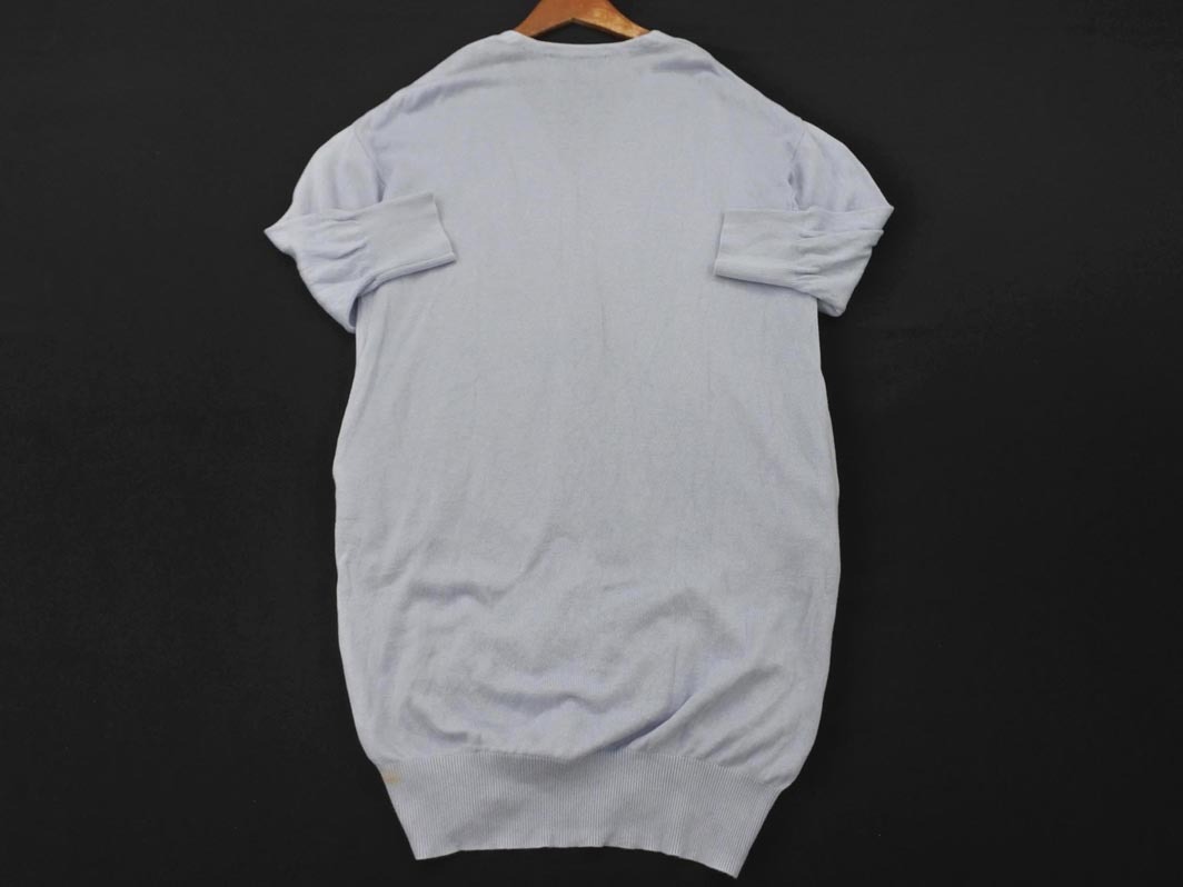 Heather ヘザー ロング カーディガン sizeF/サックス ■◇ ☆ fea8 レディース