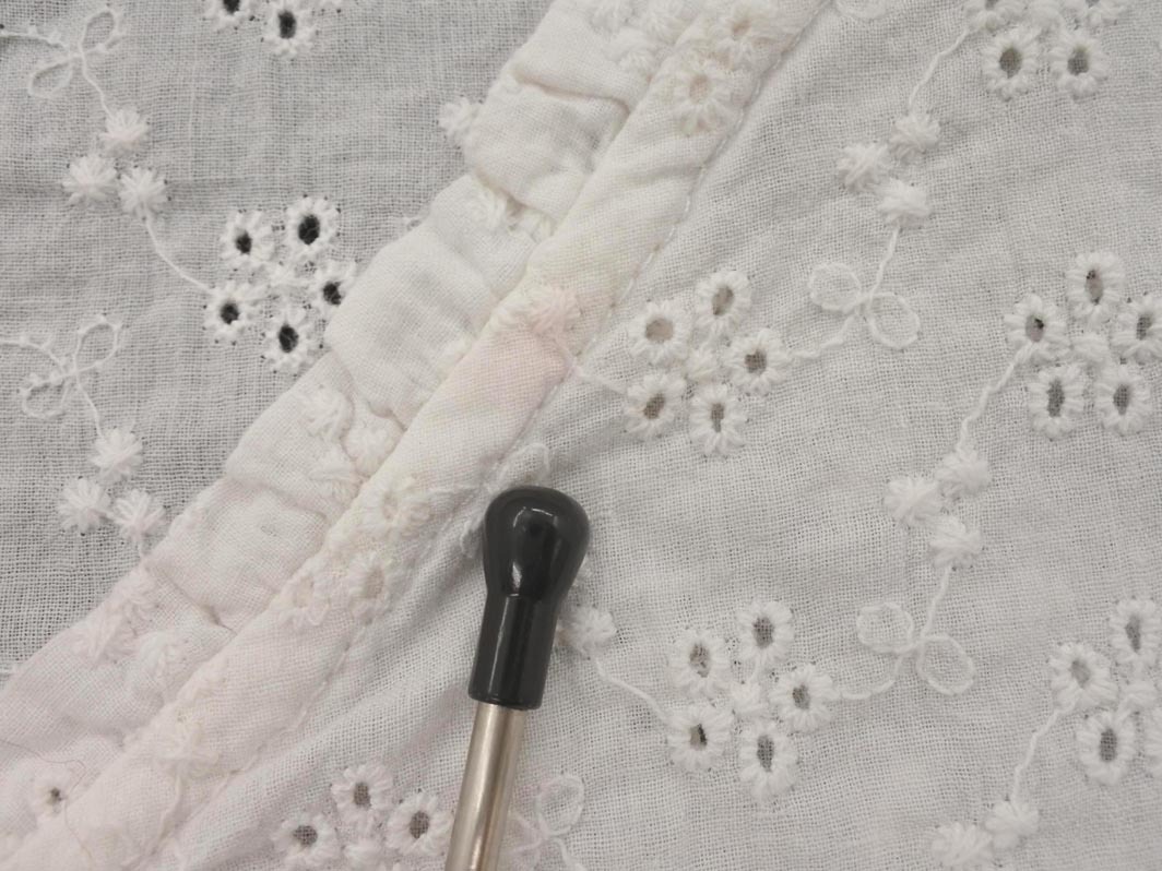 ネコポスOK Heather ヘザー カットワーク ブラウス シャツ sizeF/白 ■◆ ☆ fea8 レディース_画像5