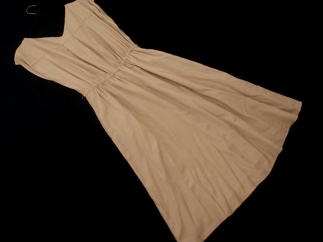 URBAN RESEARCH アーバンリサーチ ノースリーブ ワンピース sizeF/ベージュ ■◆ ☆ fea8 レディース_画像7