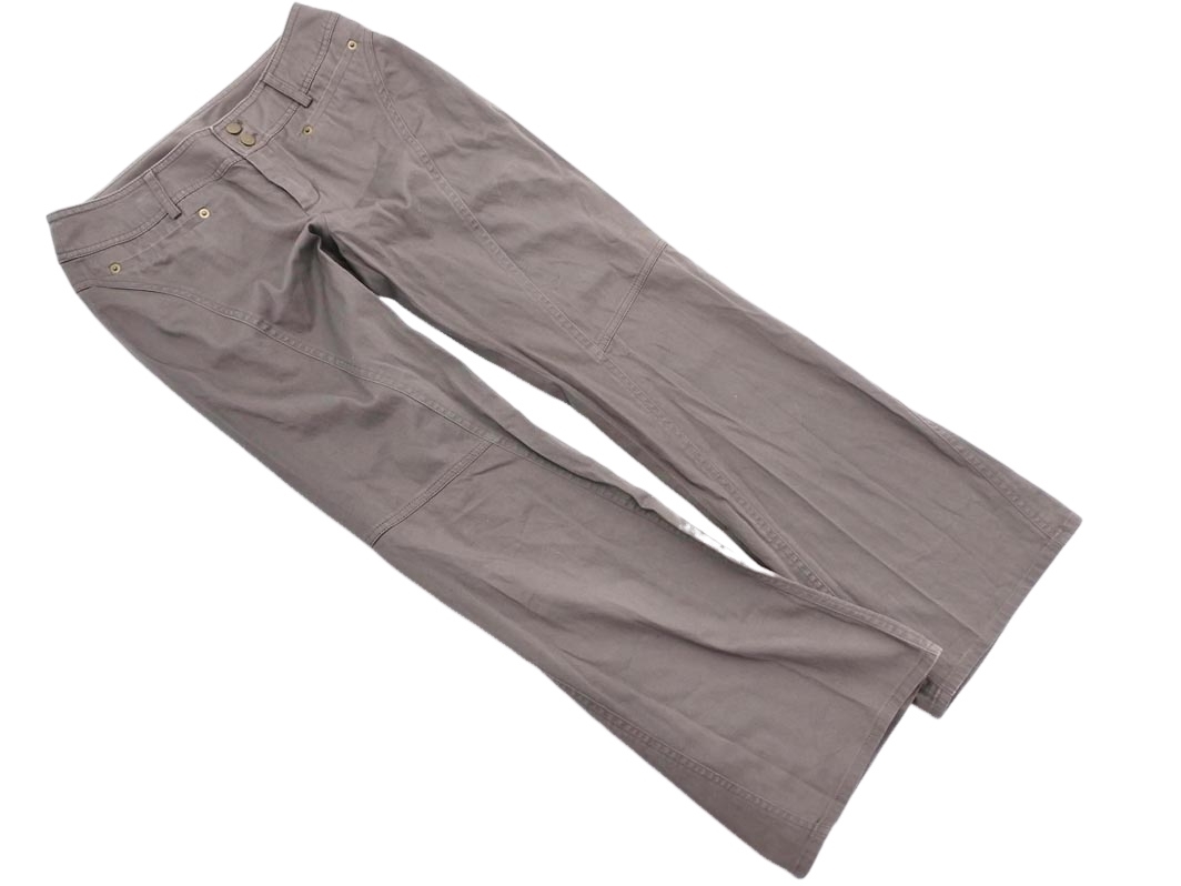 COMME CA MODELS コムサモデルズ フレア パンツ sizeM/茶 ■■ ☆ fea9 レディース