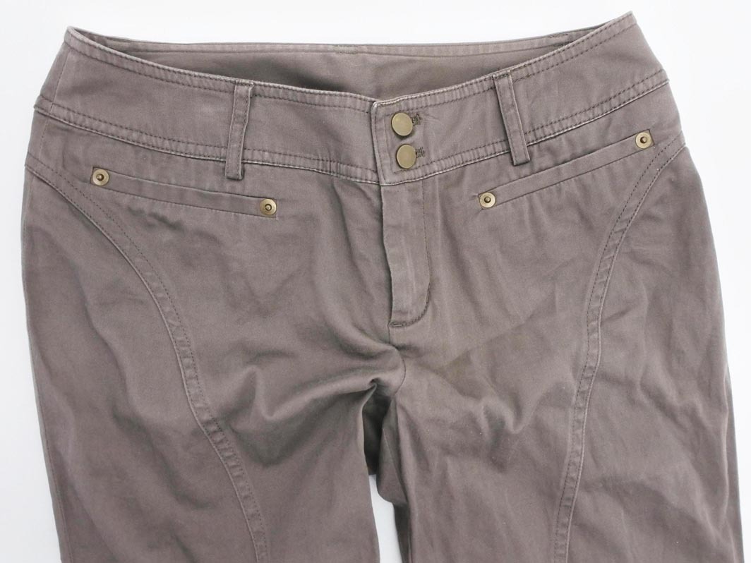 COMME CA MODELS コムサモデルズ フレア パンツ sizeM/茶 ■■ ☆ fea9 レディース