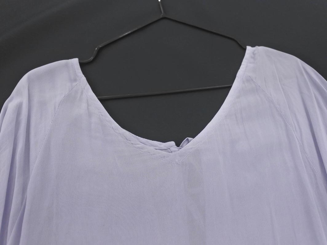 ネコポスOK KBF ケービーエフ アーバンリサーチ ポケッタブルガウン ワンピース sizeONE/アイスブルー ■◇ ☆ fea8 レディース_画像4