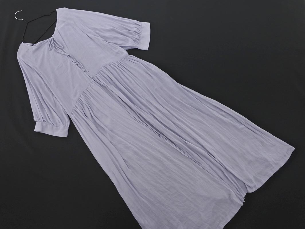 ネコポスOK KBF ケービーエフ アーバンリサーチ ポケッタブルガウン ワンピース sizeONE/アイスブルー ■◇ ☆ fea8 レディース_画像5