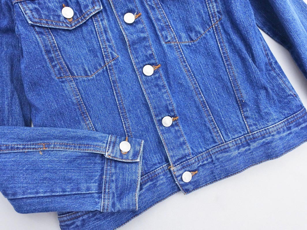 one way ワンウェイ Gジャン デニム ジャケット sizeS/ブルー ■◇ ☆ fea9 レディース