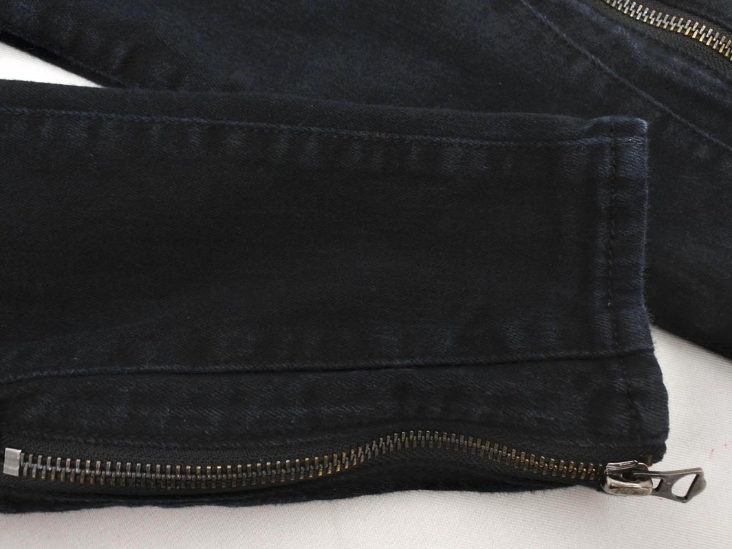 POLO RALPH LAUREN ポロ ラルフローレン ストレッチ 裾ジップ スキニー パンツ size25/黒 ■■ ☆ feb5 レディース