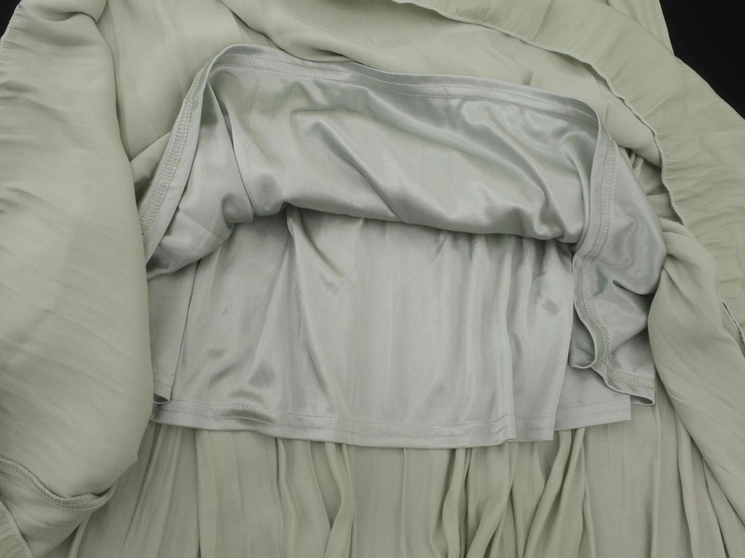 INGNI イング ギャザー ロング スカート sizeM/緑 ■◇ ☆ feb6 レディース_画像2