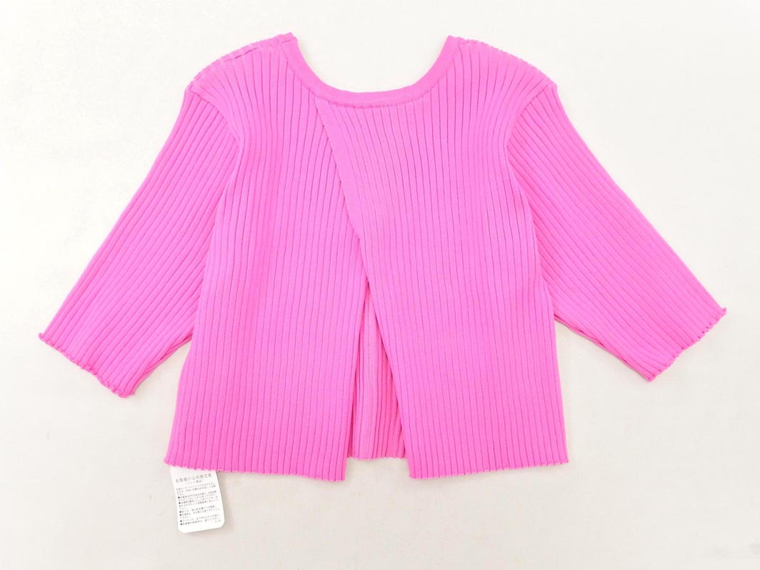 新品 mystic ミスティック バックスリット リブ ニット セーター sizeF/ピンク ■◆ ☆ feb9 レディース