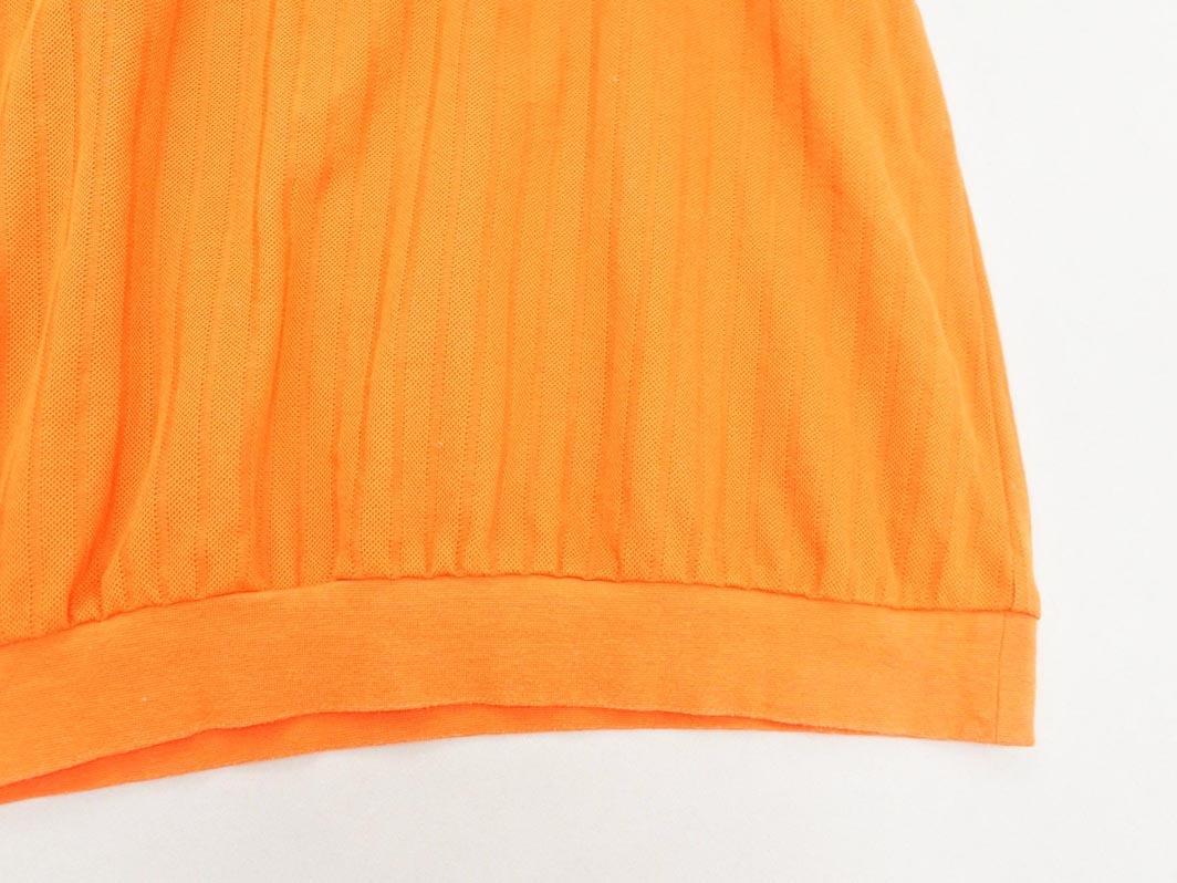 ネコポスOK 23區(qū) SPORT 23區(qū) スポーツ スタンドカラー ポロシャツ size1/オレンジ ■◆ ☆ fec0 レディース
