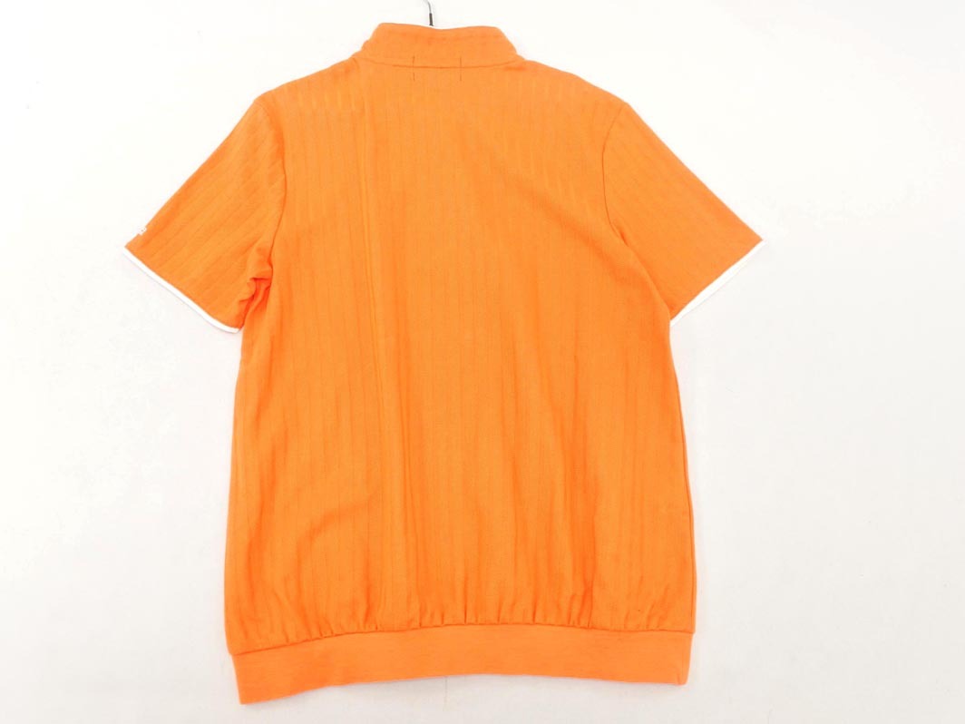 ネコポスOK 23區(qū) SPORT 23區(qū) スポーツ スタンドカラー ポロシャツ size1/オレンジ ■◆ ☆ fec0 レディース