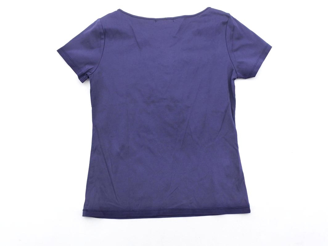 ネコポスOK 23區(qū) フリル カットソー size38/紺 ■◆ ☆ fec0 レディース