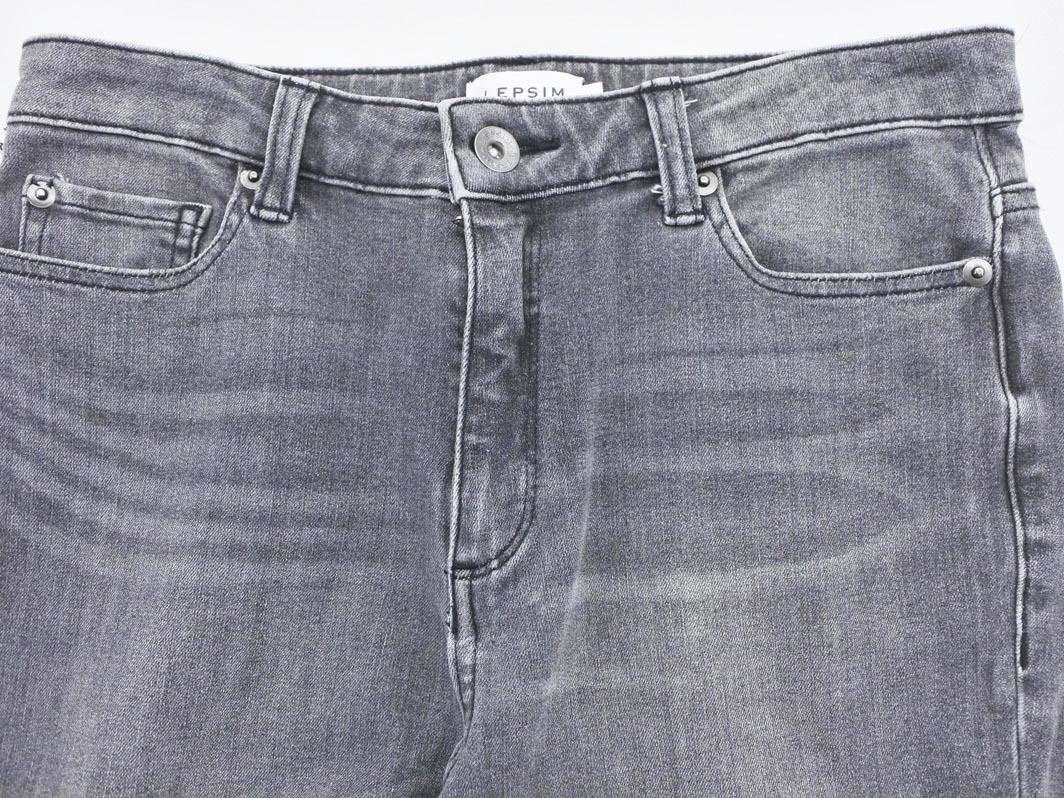 LEPSIM レプシィムローリーズファーム ストレッチ テーパード デニムパンツ sizeS/グレー ■■ ☆ fec0 レディース